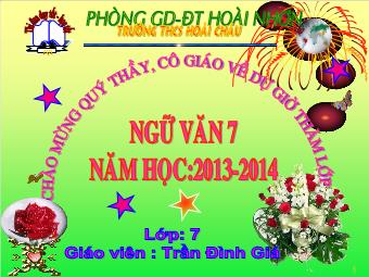 Bài giảng Ngữ văn 7 tiết 13: Những câu hát than thân