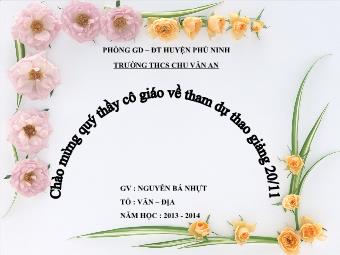 Bài giảng Ngữ văn 9 tiết 71: Chiếc lược ngà (Trích truyện ngắn “Chiếc lược ngà” của Nguyễn Quang Sáng)
