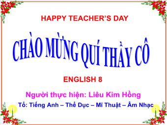 Bài giảng Tiếng Anh 8 - Unit 7 My neighborhood - Getting started – listen and read