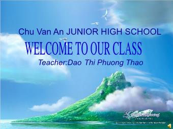 Bài giảng Tiếng Anh tiết 51: Revision for the 1st semester