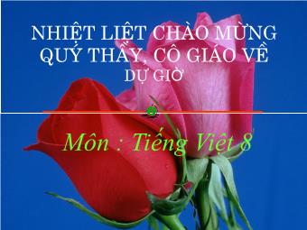 Bài giảng Tiếng Việt 8 tiết 86: Câu cảm thán