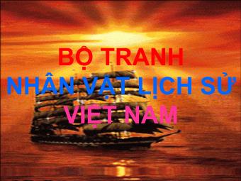 Bộ tranh nhân vật lịch sử Việt Nam