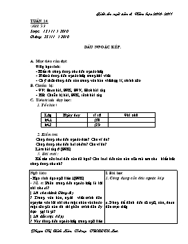 Giáo án Ngữ văn 8 - Tuần 14 - Trường THCS Võ Lao