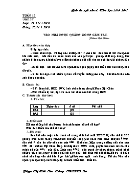 Giáo án Ngữ văn 8 - Tuần 15 - Trường THCS Võ Lao