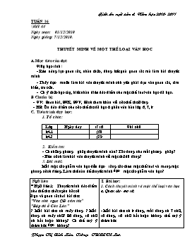 Giáo án Ngữ văn 8 - Tuần 16 - Trường THCS Võ Lao