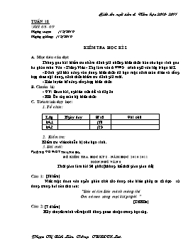 Giáo án Ngữ văn 8 - Tuần 18 - Trường THCS Võ Lao