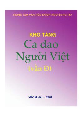 Kho tàng ca dao người Việt (vần Đ)