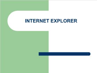 Tìm hiểu Internet explorer