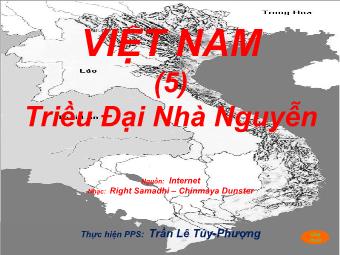 Lịch Sử Việt Nam - Triều Đại Nhà Nguyễn