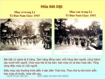 Một số thể loại ca nhạc cổ truyền Việt Nam (Phần 4)