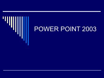 Bài giảng Học PowerPoint 2003