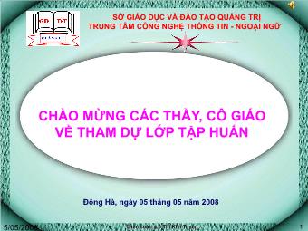 Bài giảng Hướng dẫn sử dụng PowerPoint 2003 - Lê Thị Kim Tuyến