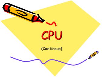 Bài giảng Mainboard - CPU (Tiếp theo)