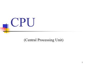 Bài giảng Mainboard - CPU