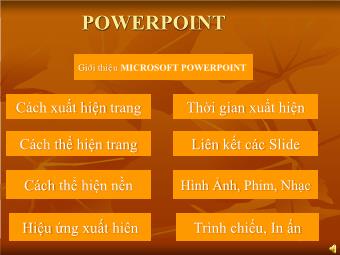 Bài giảng PowerPoint bổ sung