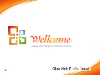 Bài giảng Professional - Microsoft PowerPoint 2003