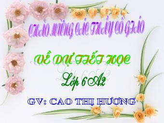 Bài giảng Toán Lớp 6 - Tiết 35: Bội chung nhỏ nhất - Cao Thị Hương