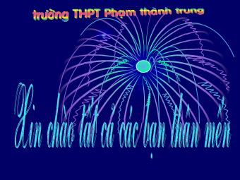 Bài giảng Trò chơi tổng hợp - Trường THPT Phạm Thành Trung