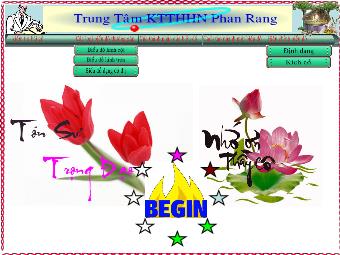 Bài giảng Vẽ biểu đồ trong Excel - Trung tâm KTTHHN Phan Rang