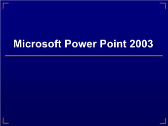 Bài giải Microsoft Power Point 2003
