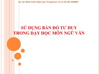 Bài giảng: Sử dụng bản đồ tư duy trong dạy học môn Ngữ văn