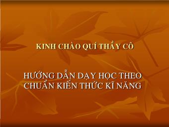 Bài giảng Tên bài dạy giữa 9832 và Chuẩn KTKN