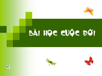 Bài học cuộc đời