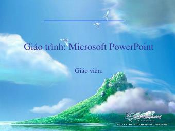 Giáo trình: Microsoft PowerPoint