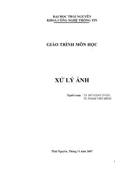 Giáo trình Xử lý ảnh - Đỗ Năng Toàn