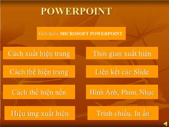 Giới thiệu Microsoft PowerPoint