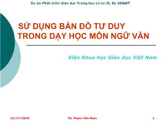 Sử dụng bản đồ tư duy  trong dạy học môn Ngữ văn - Phạm Văn Nam