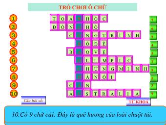 Trò chơi ô chữ