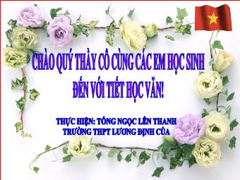 Bài giảng Ngữ văn Lớp 11 - Đọc văn: Hạnh phúc của một tang gia (Trích Số đỏ - Vũ Trọng Phụng) - Tống Ngọc Liên Thanh