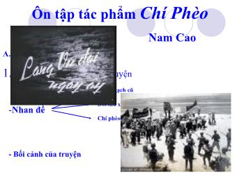 Bài giảng Ngữ văn Lớp 11 - Ôn tập Văn học Trung đại Việt Nam - Tác phẩm: Chí Phèo
