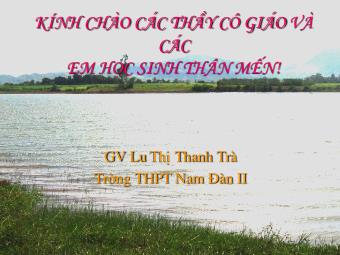 Bài giảng Ngữ văn Lớp 11 - Tiếng Việt: Từ ngôn ngữ chung đến lời nói cá nhân - Lu Thị Thanh Trà