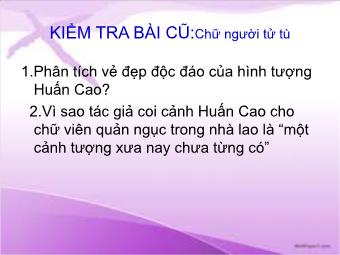 Bài giảng Ngữ văn Lớp 11 - Tiết 45,46: Đọc văn: Hạnh phúc của một tang gia (Trích Số đỏ - Vũ Trọng Phụng) - Lê Thị Tươi