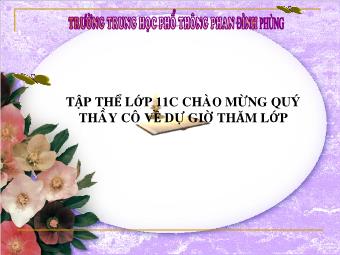 Bài giảng Ngữ văn Lớp 11 - Tiết 78: Tiếng Việt: Nghĩa của câu - Trường THPT Phan Đình Phùng