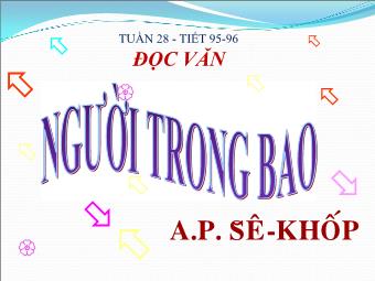 Bài giảng Ngữ văn Lớp 11 - Tiết 95,96: Đọc văn: Người trong bao (A.P.Sê-Khốp)