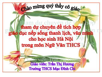 Bài giảng môn Ngữ văn 8 - Tiết 15: Từ tượng hình, Từ tượng thanh