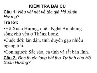 Bài giảng Ngữ văn Lớp 11 - Đọc văn: Câu cá mùa thu (Nguyễn Khuyến)