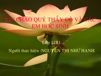 Bài giảng Ngữ văn Lớp 11 - Đọc văn: Chí Phèo (Nam Cao) - Nguyễn Thị Như Hạnh