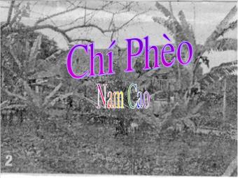 Bài giảng Ngữ văn Lớp 11 - Đọc văn: Chí Phèo (Nam Cao)