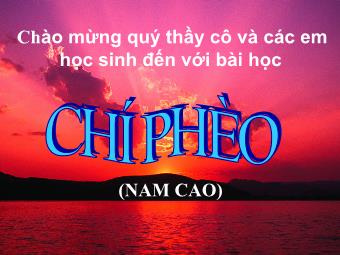 Bài giảng Ngữ văn Lớp 11 - Đọc văn: Chí Phèo (Nam Cao)