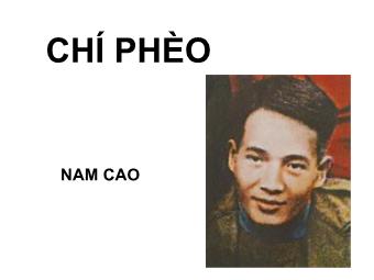 Bài giảng Ngữ văn Lớp 11 - Đọc văn: Chí Phèo (Nam Cao)