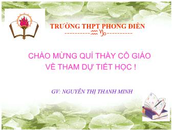 Bài giảng Ngữ văn Lớp 11 - Đọc văn: Chữ người tử tù (Nguyễn Tuân) - Nguyễn Thị Thanh Minh