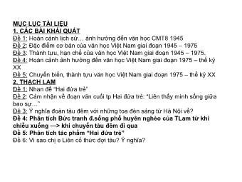 Bài giảng Ngữ văn Lớp 11 - Ôn tập các tác phẩm văn học