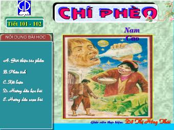 Bài giảng Ngữ văn Lớp 11 - Tiết 101-102: Đọc văn: Chí Phèo (Nam Cao)