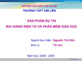 Bài giảng Ngữ văn Lớp 11 - Tiết 94,95: Đọc văn: Người trong bao - Nguyễn Thị Hiền