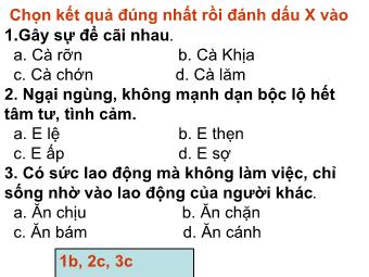 Bài giảng Thực hành Tiếng việt