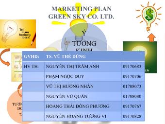 Bài thuyết trình Marketing căn bản - Ma trận SWOT - Nguyễn Thị Trâm Anh